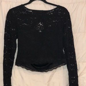 Lace sweetheart Crop Top